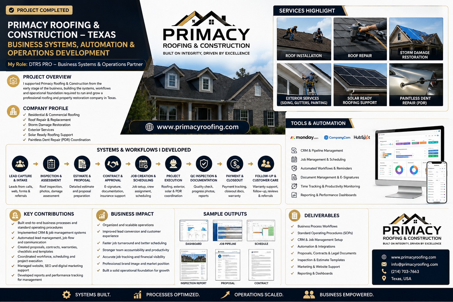 Primacy Roofing & Construction